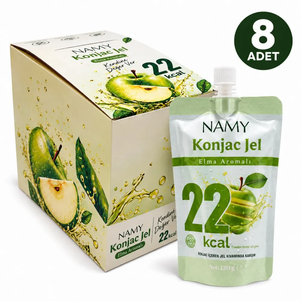 NAMY Konjac Jel 8’li Paket — Elma Aromalı