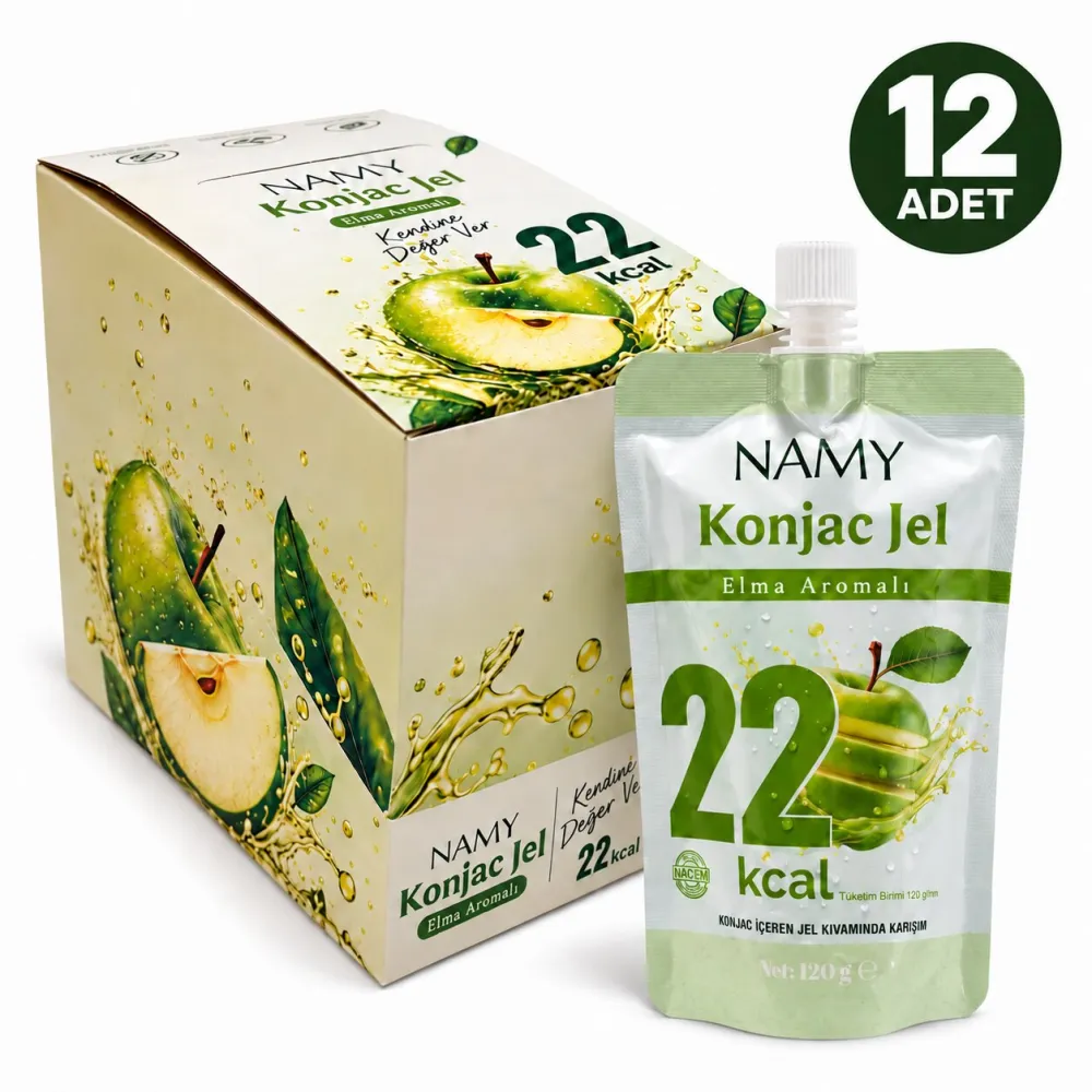 NAMY Konjac Jel 12’li Paket — Elma Aromalı