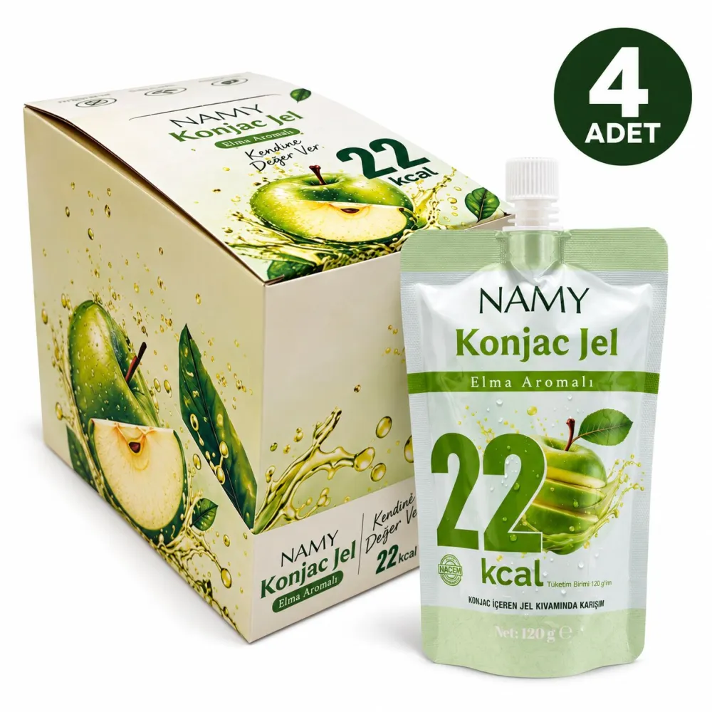 NAMY Konjac Jel 4’lü Paket — Elma Aromalı